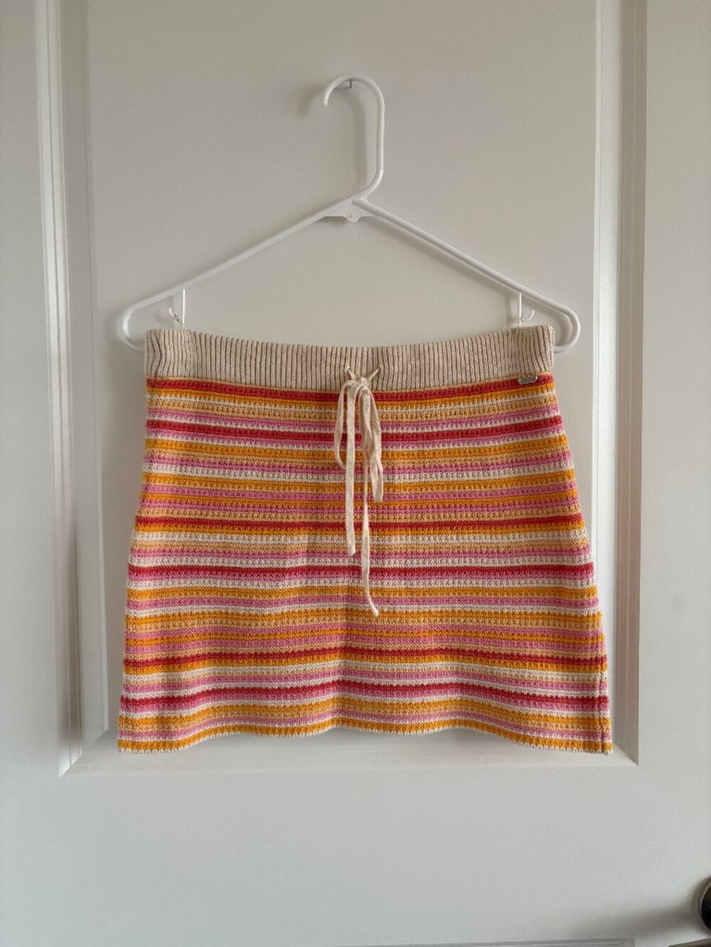Crochet mini skirt